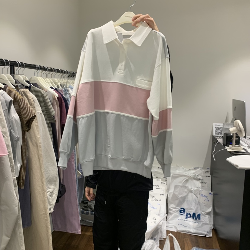 GABRIELLE東大門實拍女裝新款26春夏時尚休閑推薦衛衣撞色GABRIELLE衛衣圖色2