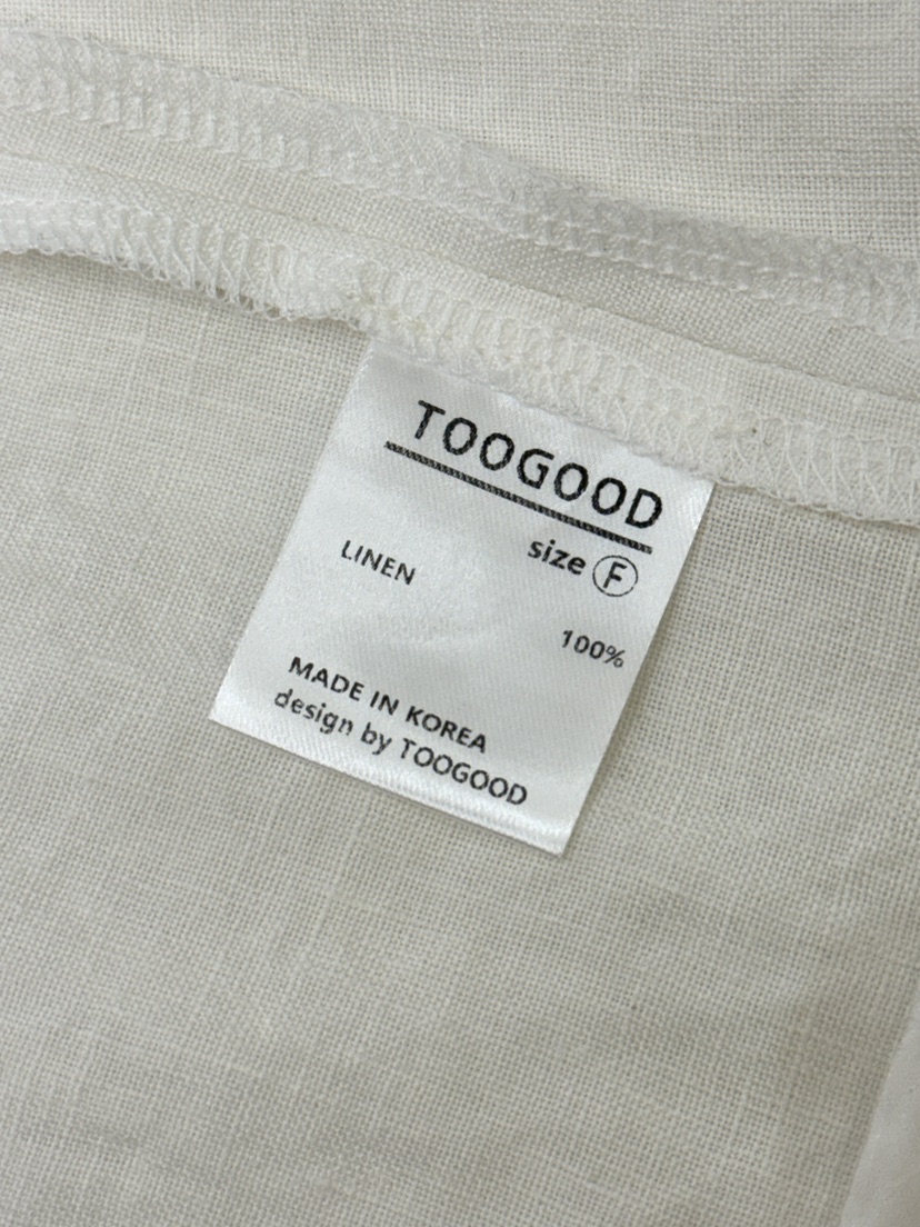 TOOGOOD韓國直郵女士新品人氣26春夏時尚熱賣休閑馬甲亞麻TOOGOOD馬甲