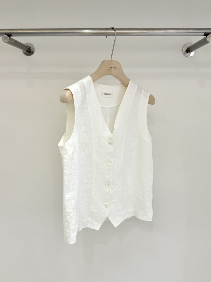 TOOGOOD韓國直郵女士新品人氣26春夏時尚熱賣休閑馬甲亞麻TOOGOOD馬甲圖色1
