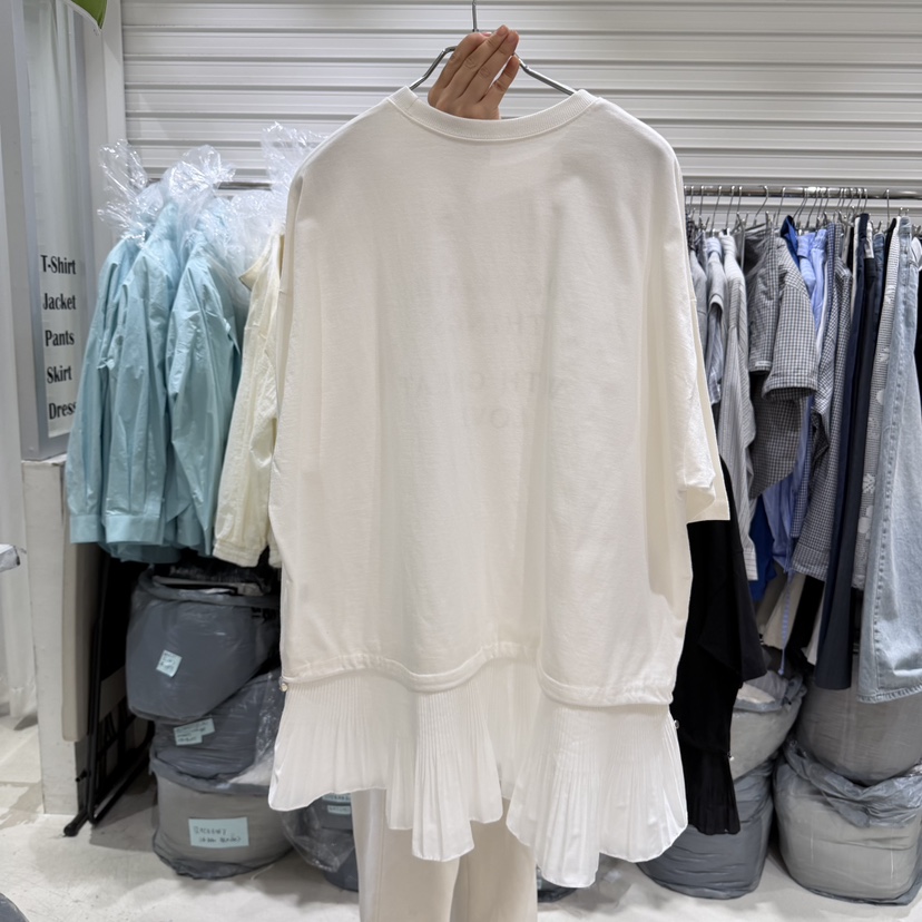 BRICKLANE韓國代購女裝新款職業真品熱賣人氣T恤棉質褶皺BRICKLANET恤