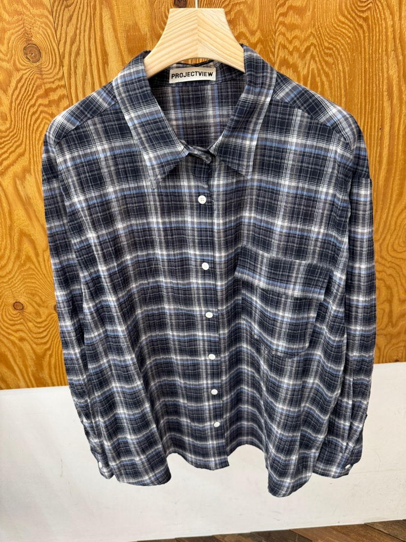 PROJECTVIEW東大門代購女裝新品職業熱賣26春夏襯衫蕾絲衫格紋PROJECTVIEW襯衫/蕾絲衫