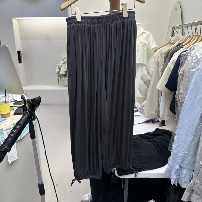 MATIERE東大門直郵女士新品休閑26春夏推薦職業時尚休閑褲MATIERE休閑褲圖色3墨色