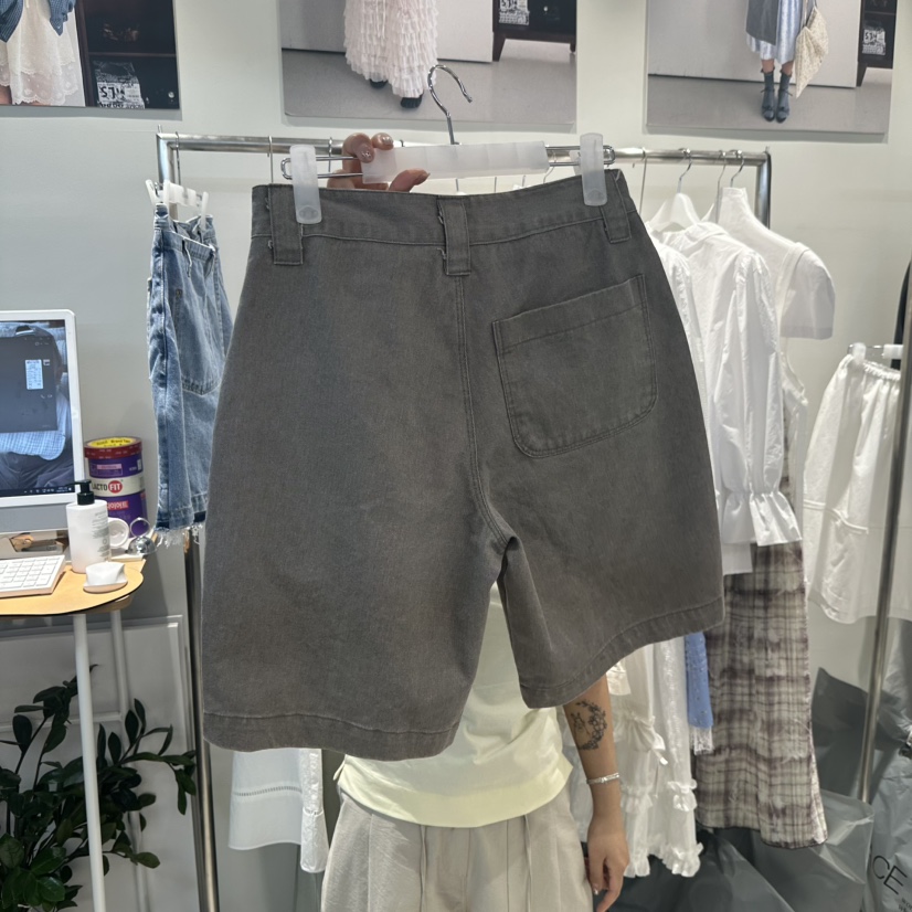 OLI SEOUL韓國代購女裝新款時尚職業熱賣推薦26春夏短褲水洗OLI SEOUL短褲