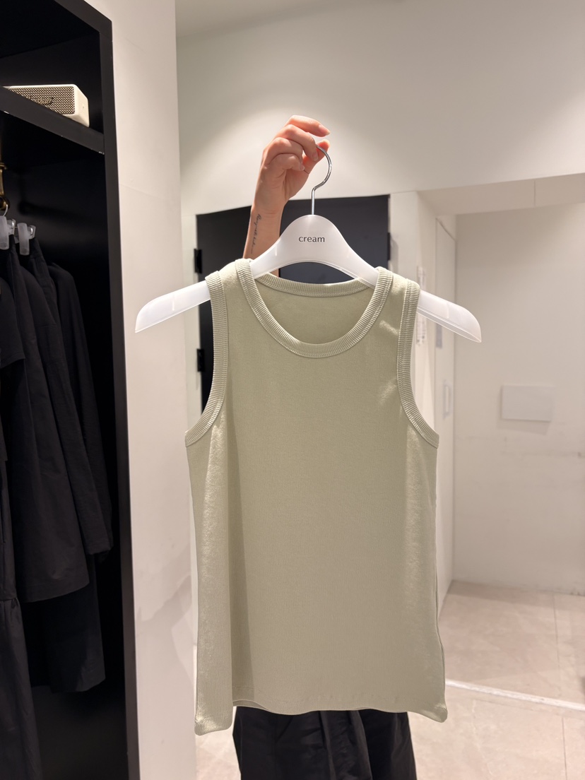 CREAM-P東大門實拍女士新品時尚熱賣人氣休閑吊帶背心羅紋CREAM-P吊帶/背心圖色5