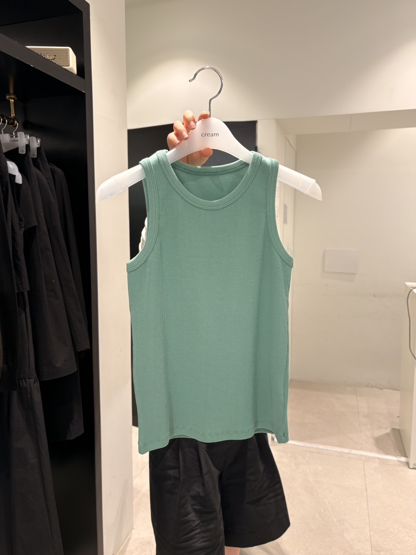 CREAM-P東大門實拍女士新品時尚熱賣人氣休閑吊帶背心羅紋CREAM-P吊帶/背心圖色7