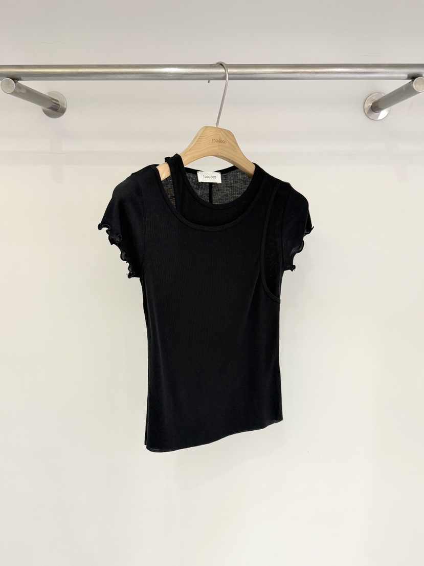 TOOGOOD韓國代購女士新款熱賣時尚推薦人氣真品休閑職業T恤TOOGOODT恤圖色6黑色