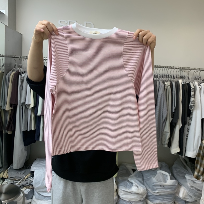 LEESEED-A韓國直郵女士新品熱賣人氣時尚休閑職業長袖T恤SEeD/LEESEED長袖T恤圖色3