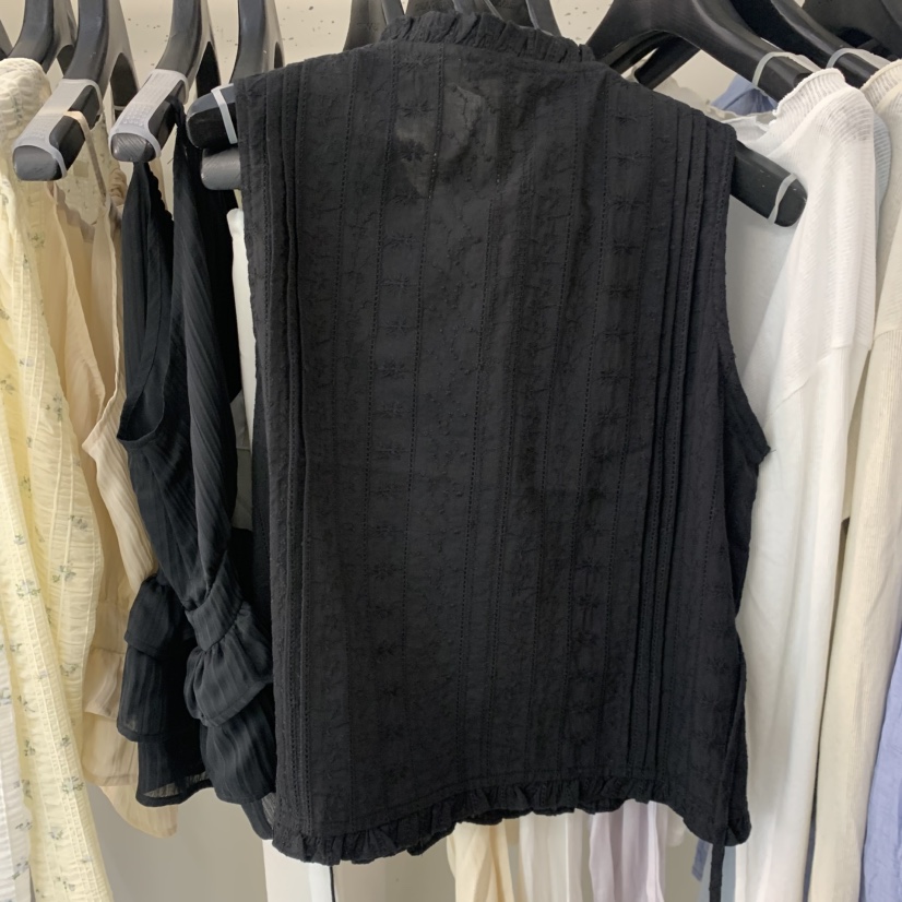 OBJET/LOVEUSU東大門直郵女士新款26春夏職業時尚馬甲刺繡OBJET/LOVEUSU馬甲