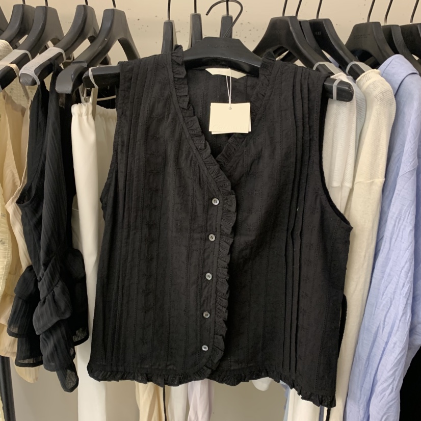 OBJET/LOVEUSU東大門直郵女士新款26春夏職業時尚馬甲刺繡OBJET/LOVEUSU馬甲圖色1