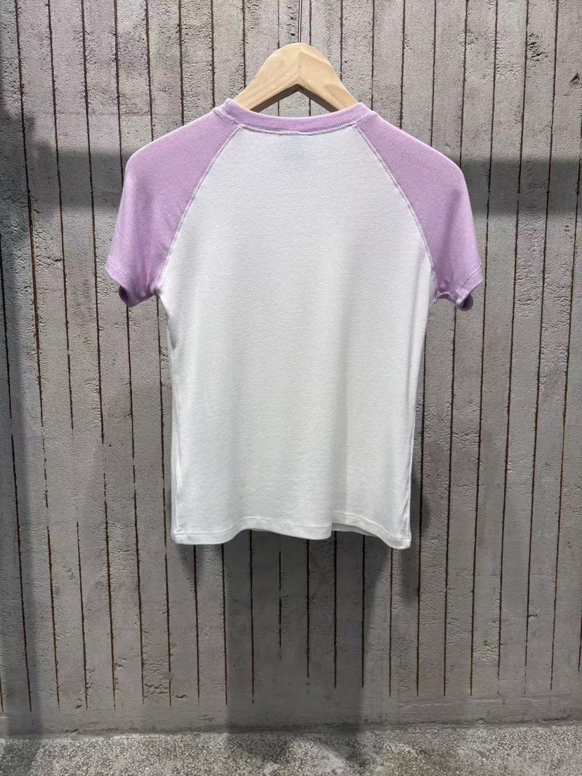 GVR COMPANY/RAWOO東大門直郵女裝新款26春夏休閑T恤羅紋GVR COMPANY/RAWOOT恤