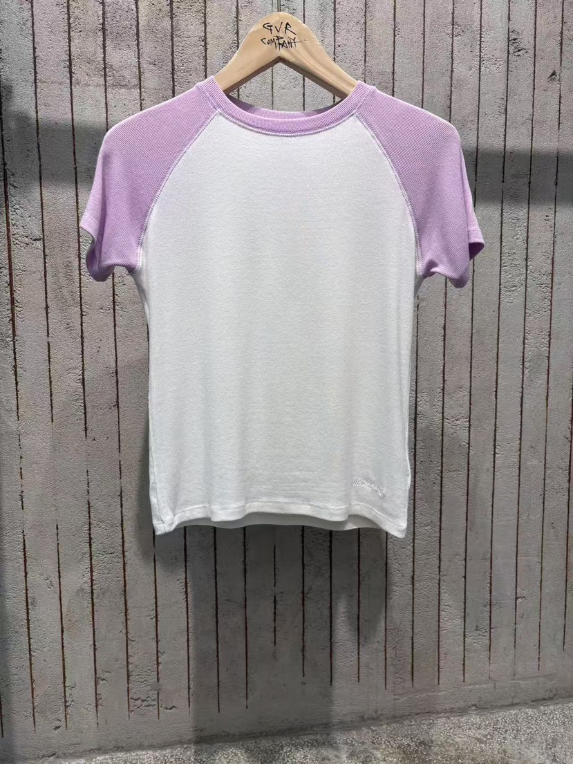 GVR COMPANY/RAWOO東大門直郵女裝新款26春夏休閑T恤羅紋GVR COMPANY/RAWOOT恤圖色1