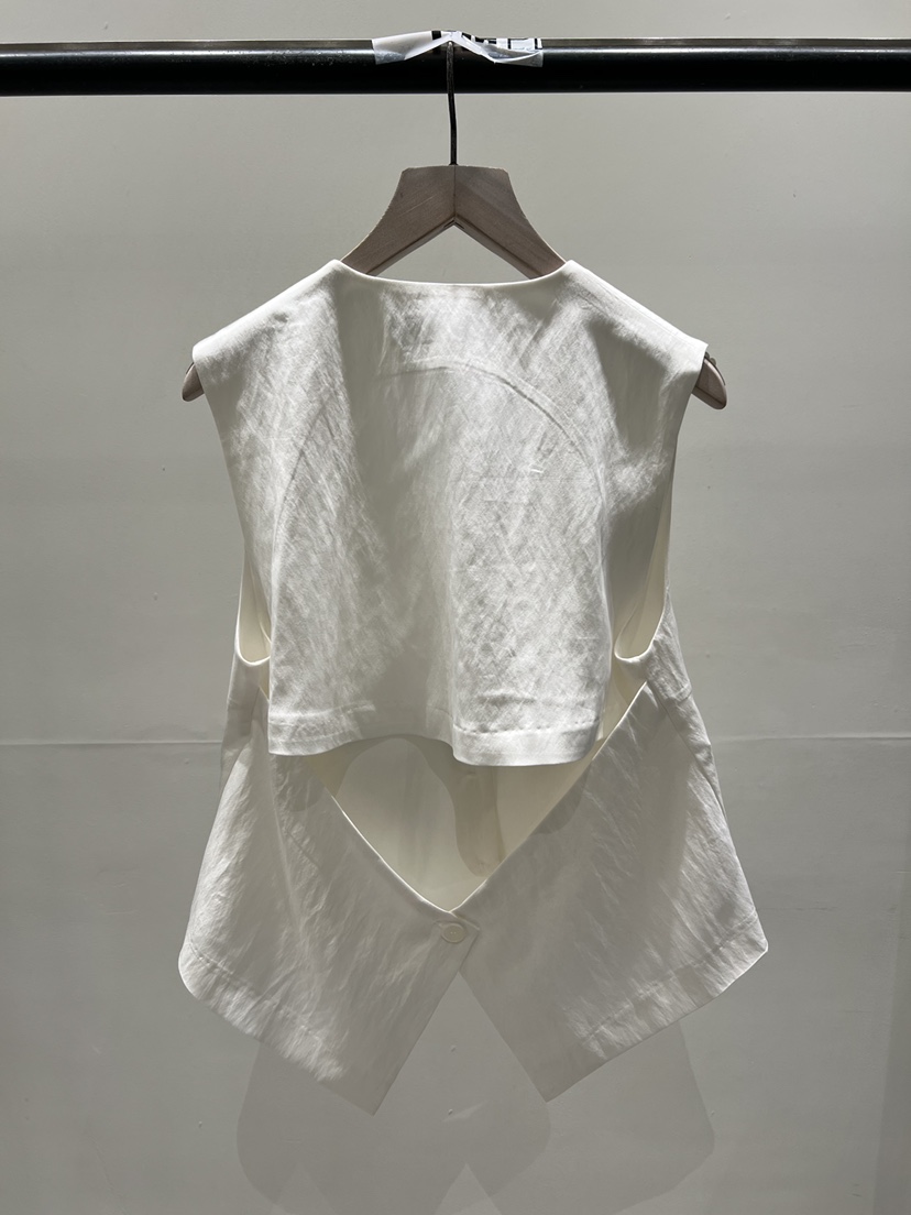 MAC東大門直郵女士新品人氣26春夏真品休閑時尚職業馬甲亞麻THE FORWARD MAC馬甲