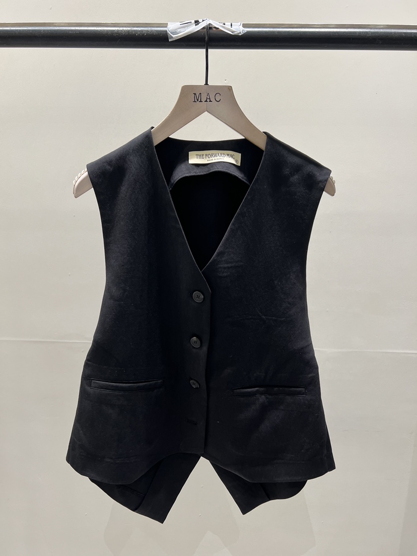 MAC東大門直郵女士新品人氣26春夏真品休閑時尚職業馬甲亞麻THE FORWARD MAC馬甲圖色3