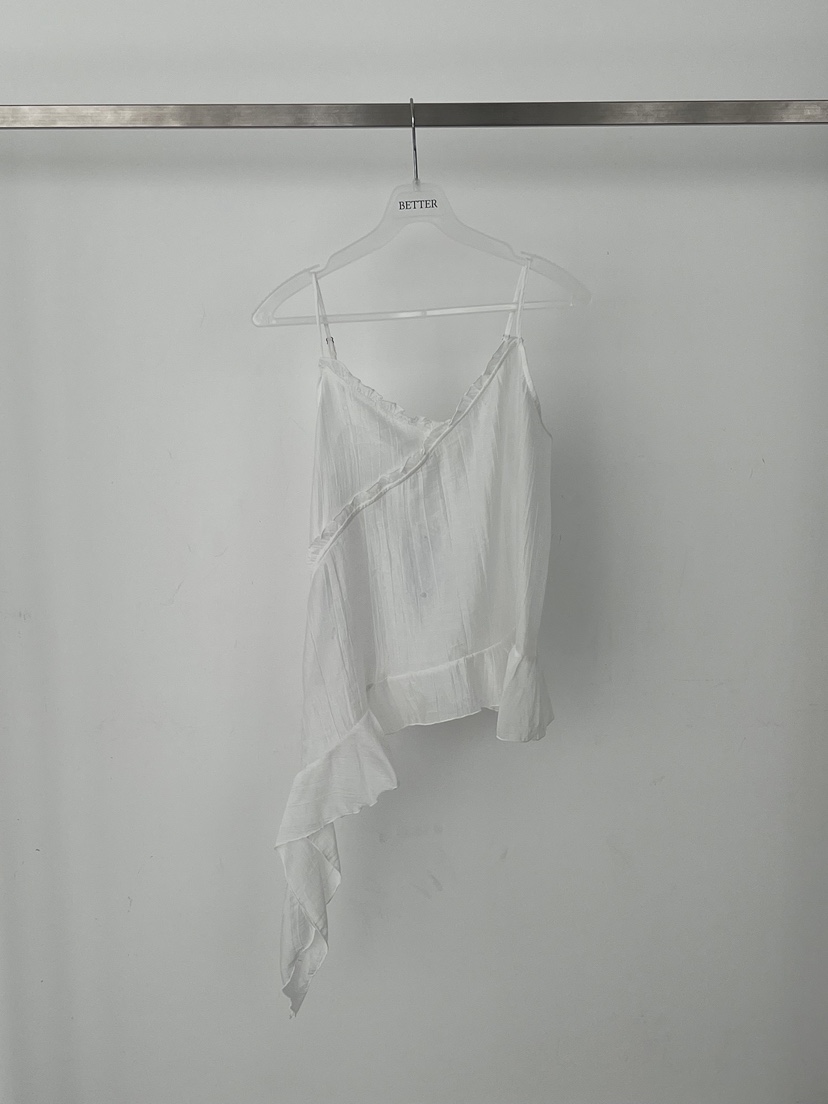 BETTER東大門代購女士新款時尚熱賣職業休閑吊帶背心荷葉邊BETTER吊帶/背心圖色1