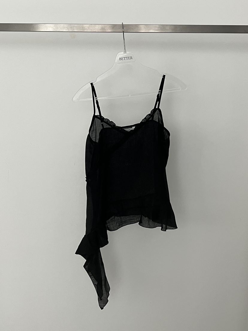 BETTER東大門代購女士新款時尚熱賣職業休閑吊帶背心荷葉邊BETTER吊帶/背心圖色3