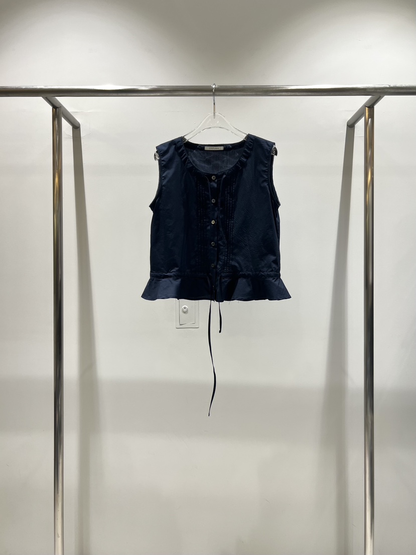 CESTLAVIE韓國直郵女裝新品職業推薦時尚吊帶背心系帶褶裥CESTLAVIE吊帶/背心圖色2