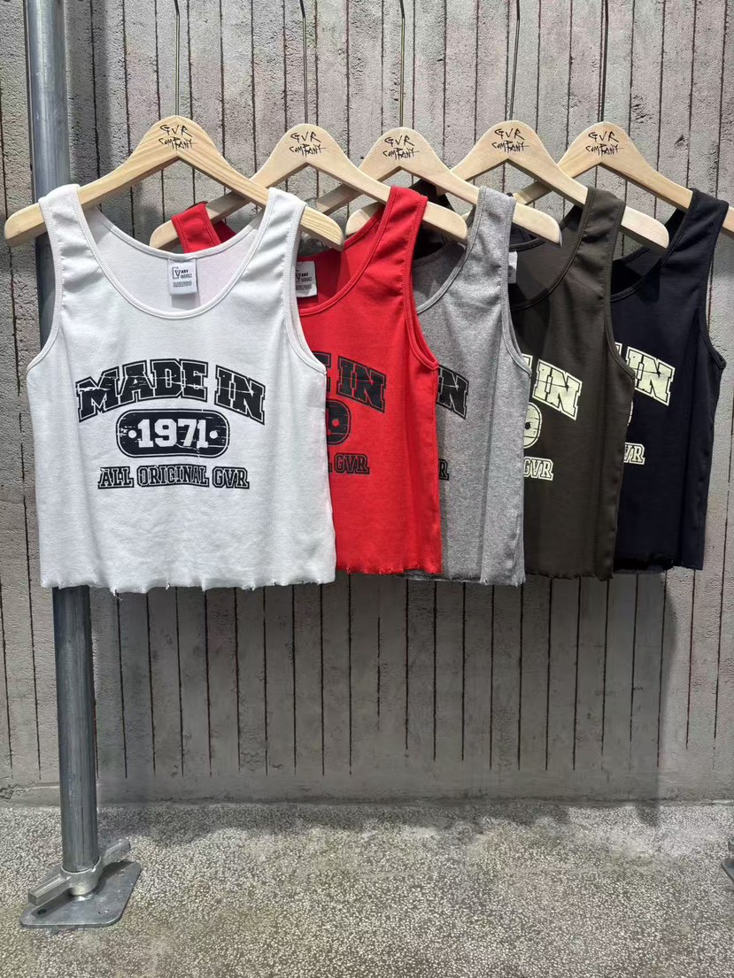 GVR COMPANY/RAWOO東大門代購女裝新品熱賣吊帶背心復古GVR COMPANY/RAWOO吊帶/背心