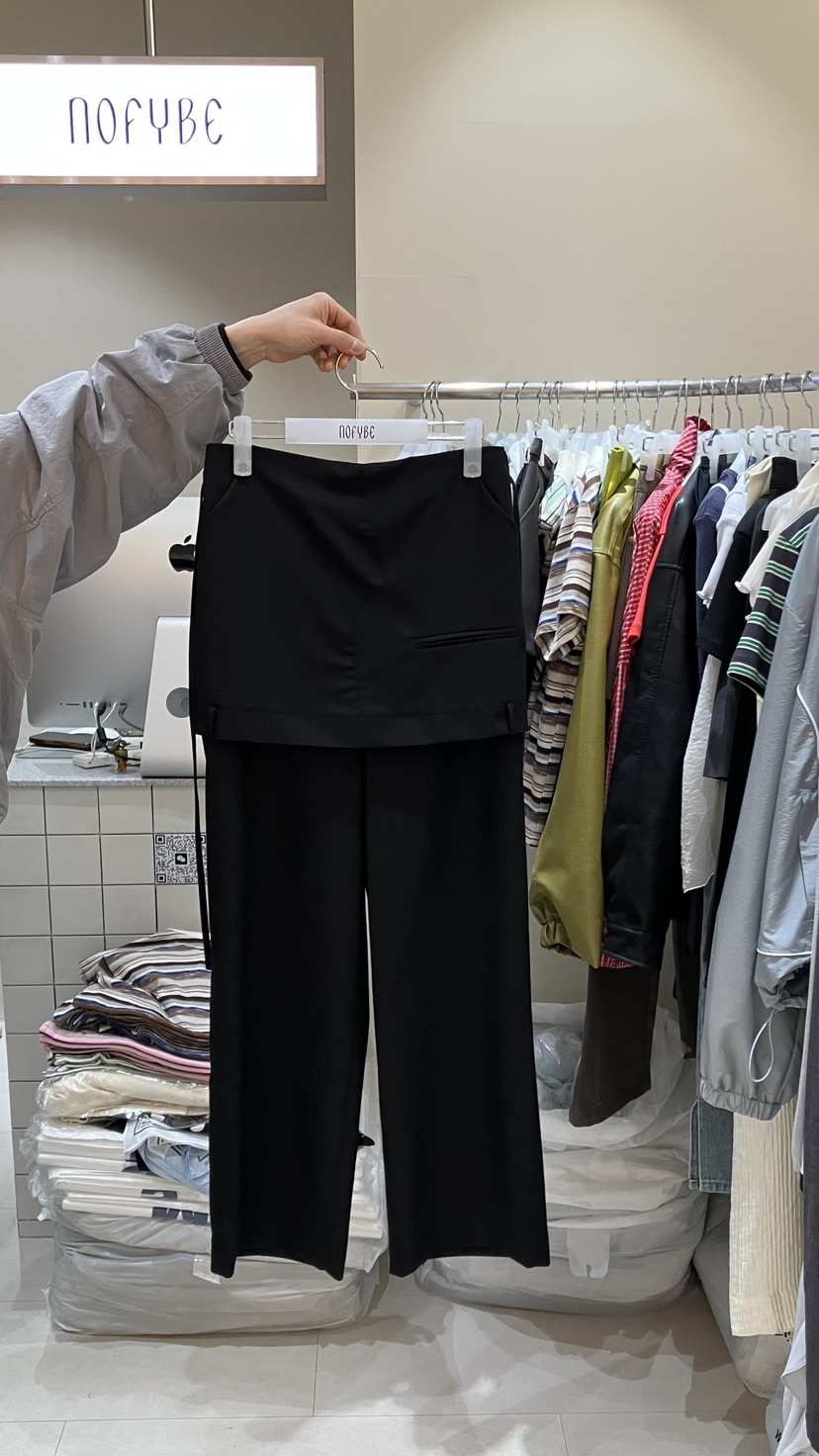 NOFYBE東大門直郵女裝新品推薦熱賣休閑職業26春夏休閑褲NOFYBE休閑褲圖色2黑色