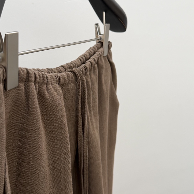 ID東大門實拍女裝新品熱賣休閑推薦人氣職業休閑褲亞麻布ID休閑褲