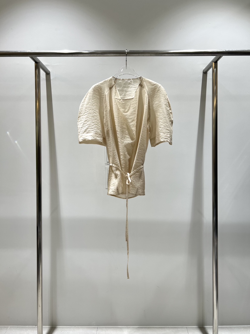 CESTLAVIE東大門實拍女裝新款職業熱賣真品襯衫蕾絲衫含腰繩CESTLAVIE襯衫/蕾絲衫圖色1