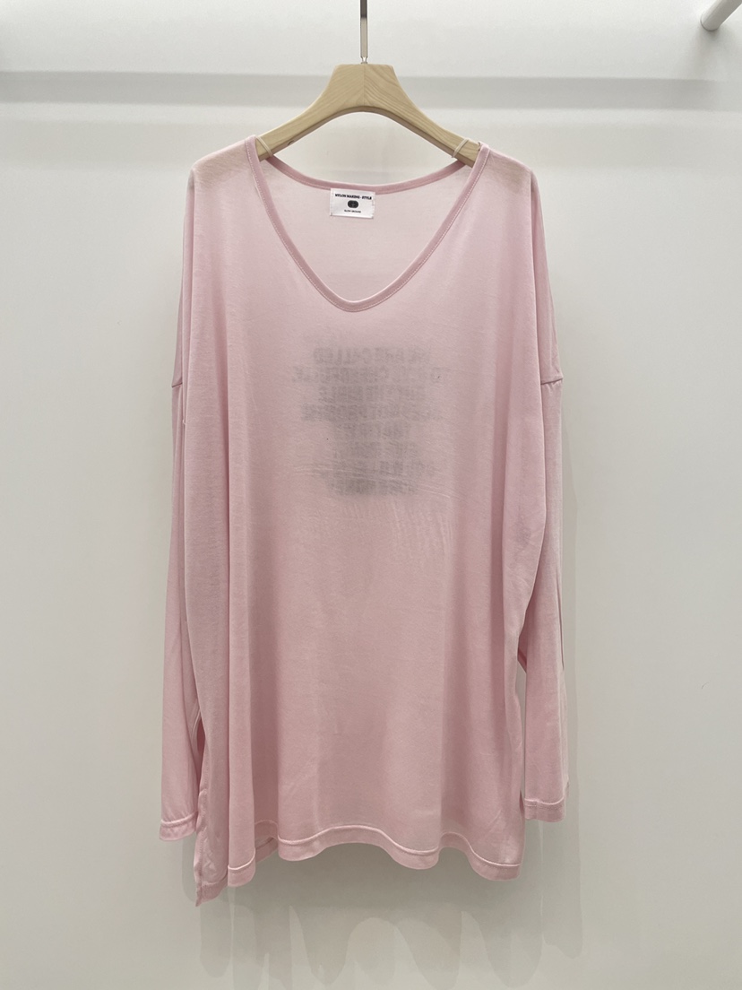 NYLON韓國代購女裝新款26春夏時尚休閑推薦熱賣長袖T恤天絲NYLON長袖T恤圖色2