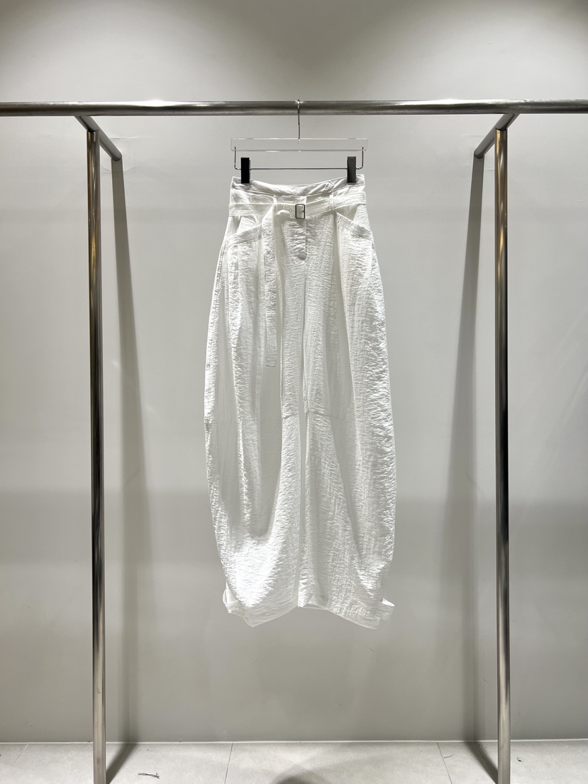 CESTLAVIE韓國直郵女士新款26春夏推薦人氣休閑褲含腰帶亞麻CESTLAVIE休閑褲圖色1