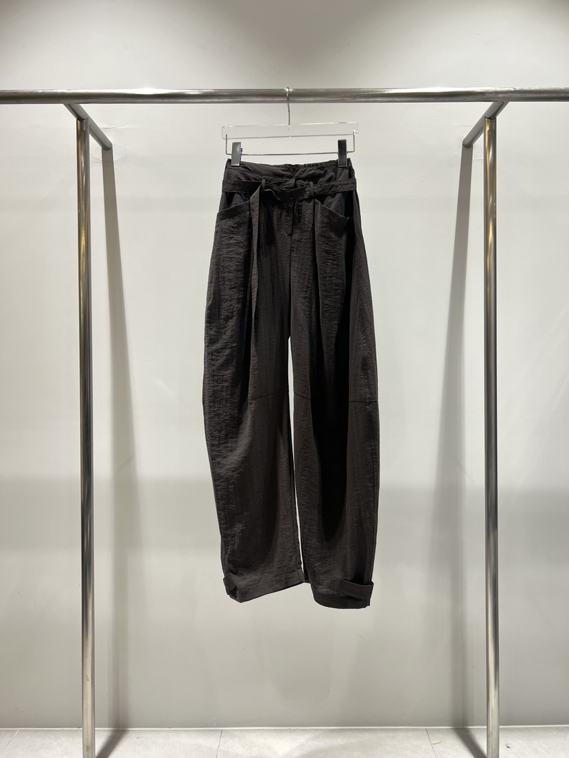 CESTLAVIE韓國直郵女士新款26春夏推薦人氣休閑褲含腰帶亞麻CESTLAVIE休閑褲圖色2