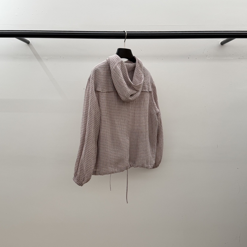 ID東大門代購女士新款26春夏真品推薦時尚熱賣夾克格子連帽ID夾克