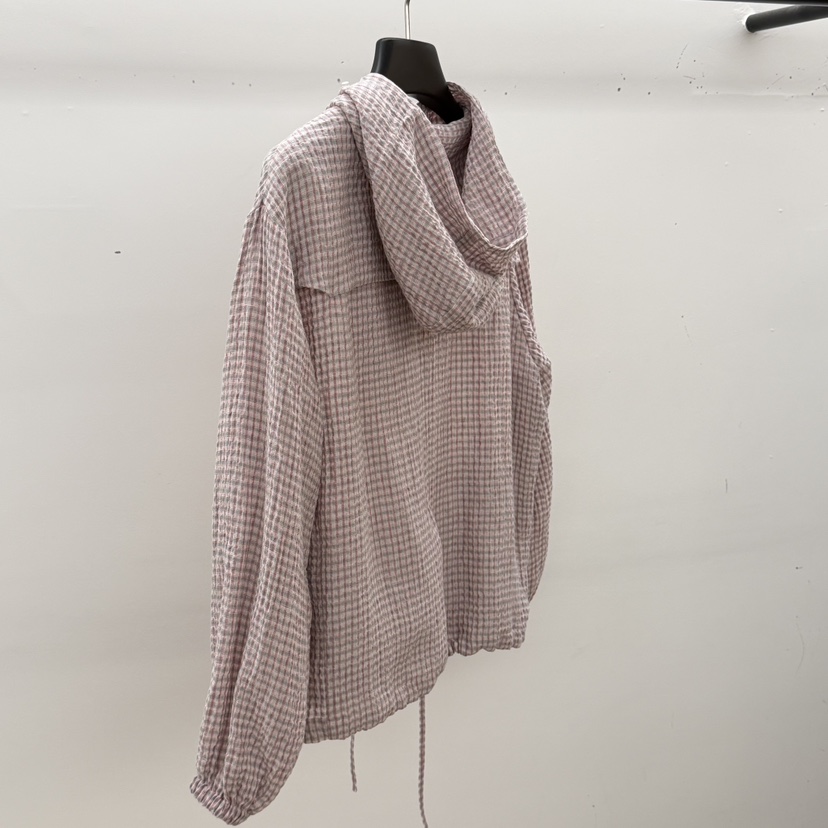 ID東大門代購女士新款26春夏真品推薦時尚熱賣夾克格子連帽ID夾克