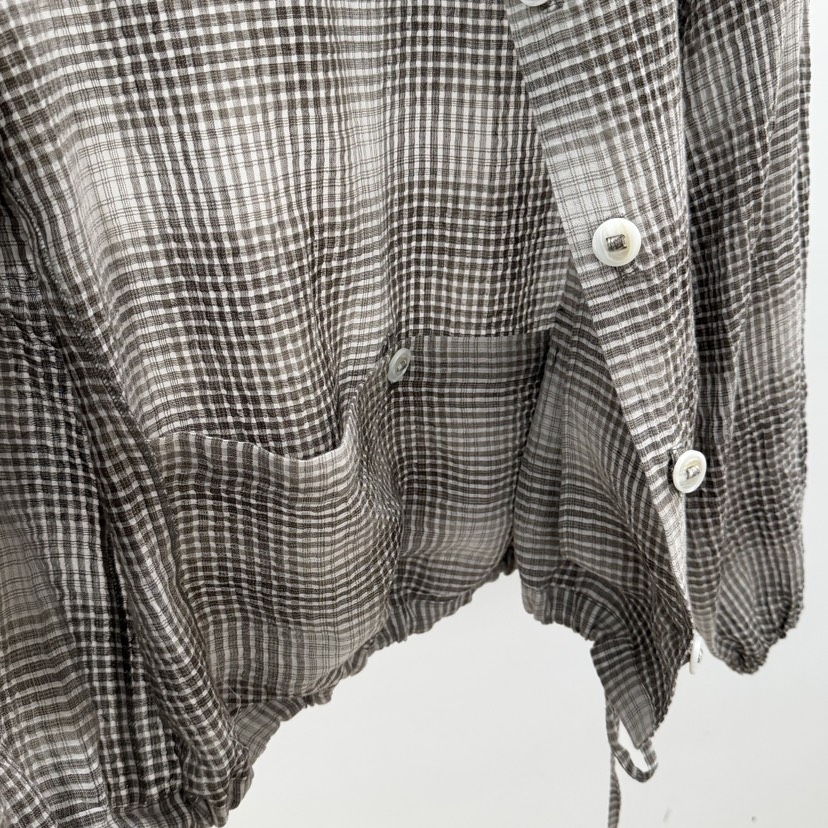 ID東大門代購女士新款26春夏真品推薦時尚熱賣夾克格子連帽ID夾克