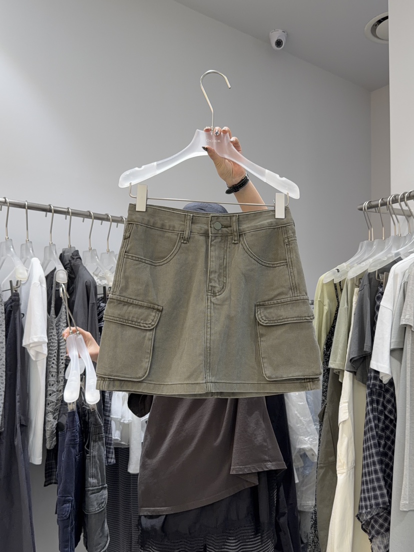 LOOKK/MIMME東大門代購女士新款26春夏熱賣真品休閑短裙LOOKK/MIMME短裙圖色1