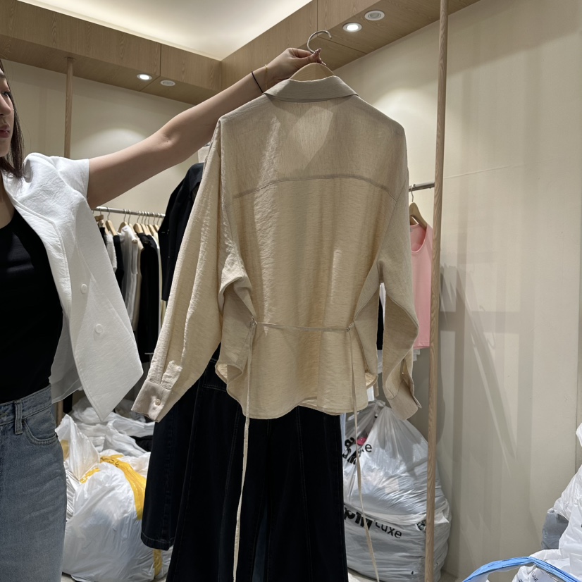 VINTAGE VIBE東大門直郵女裝新品休閑真品襯衫蕾絲衫亞麻VINTAGE VIBE襯衫/蕾絲衫