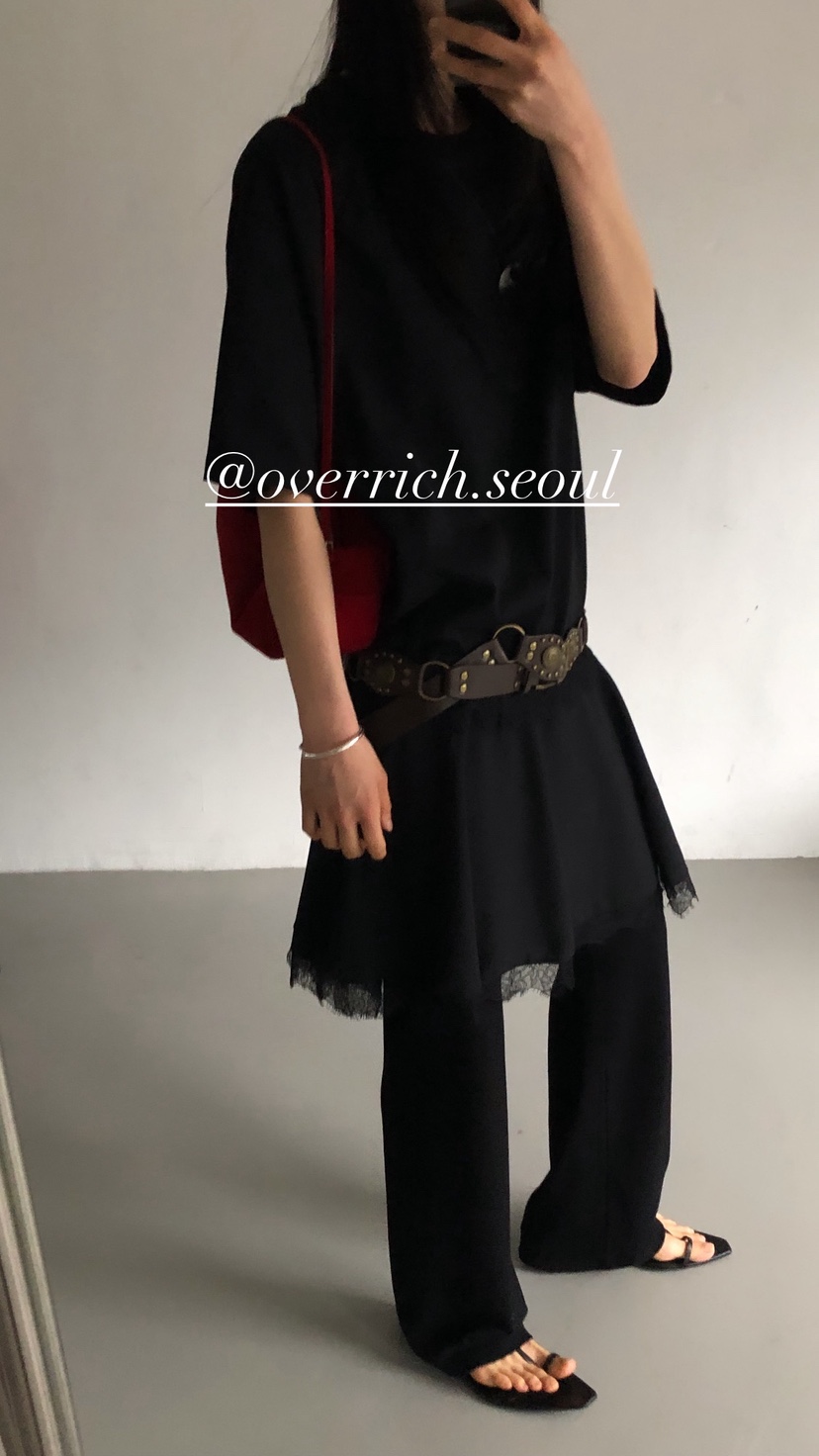 OVER RICH韓國代購女士新款人氣時尚職業熱賣連衣裙蕾絲OVER RICH連衣裙