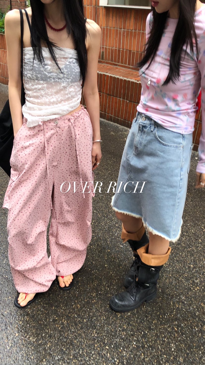 OVER RICH韓國東大門代購女裝新款熱賣人氣26春夏休閑褲OVER RICH休閑褲
