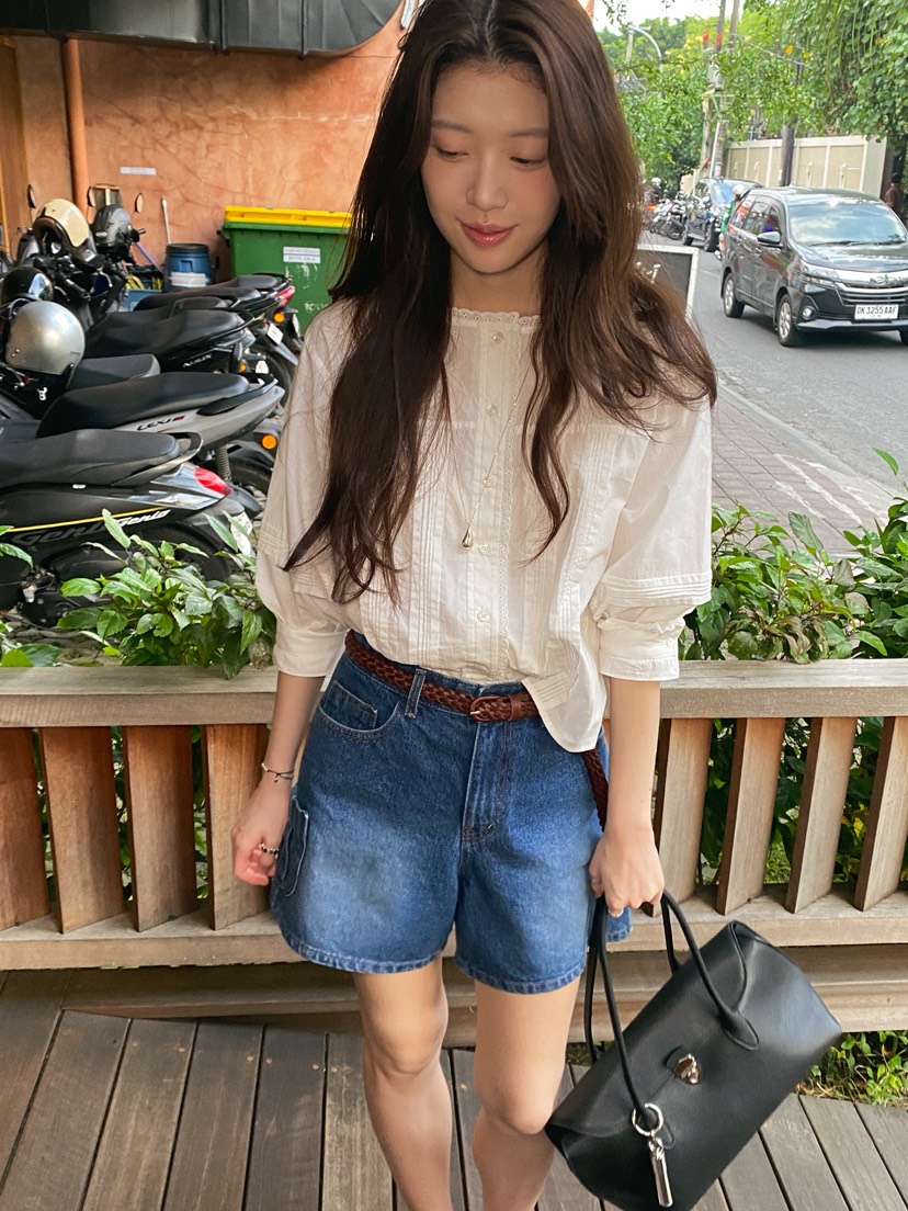 ERUME東大門實拍女士新品人氣職業時尚推薦熱賣襯衫蕾絲衫ERUME襯衫/蕾絲衫