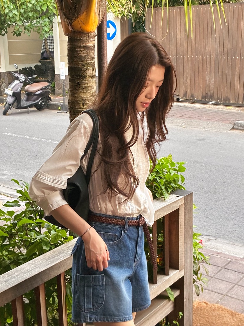 ERUME東大門實拍女士新品人氣職業時尚推薦熱賣襯衫蕾絲衫ERUME襯衫/蕾絲衫