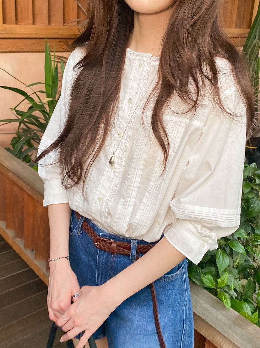 ERUME東大門實拍女士新品人氣職業時尚推薦熱賣襯衫蕾絲衫ERUME襯衫/蕾絲衫