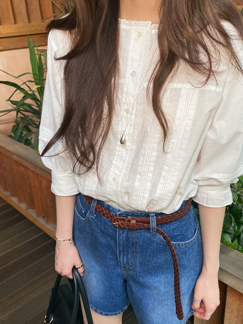 ERUME東大門實拍女士新品人氣職業時尚推薦熱賣襯衫蕾絲衫ERUME襯衫/蕾絲衫