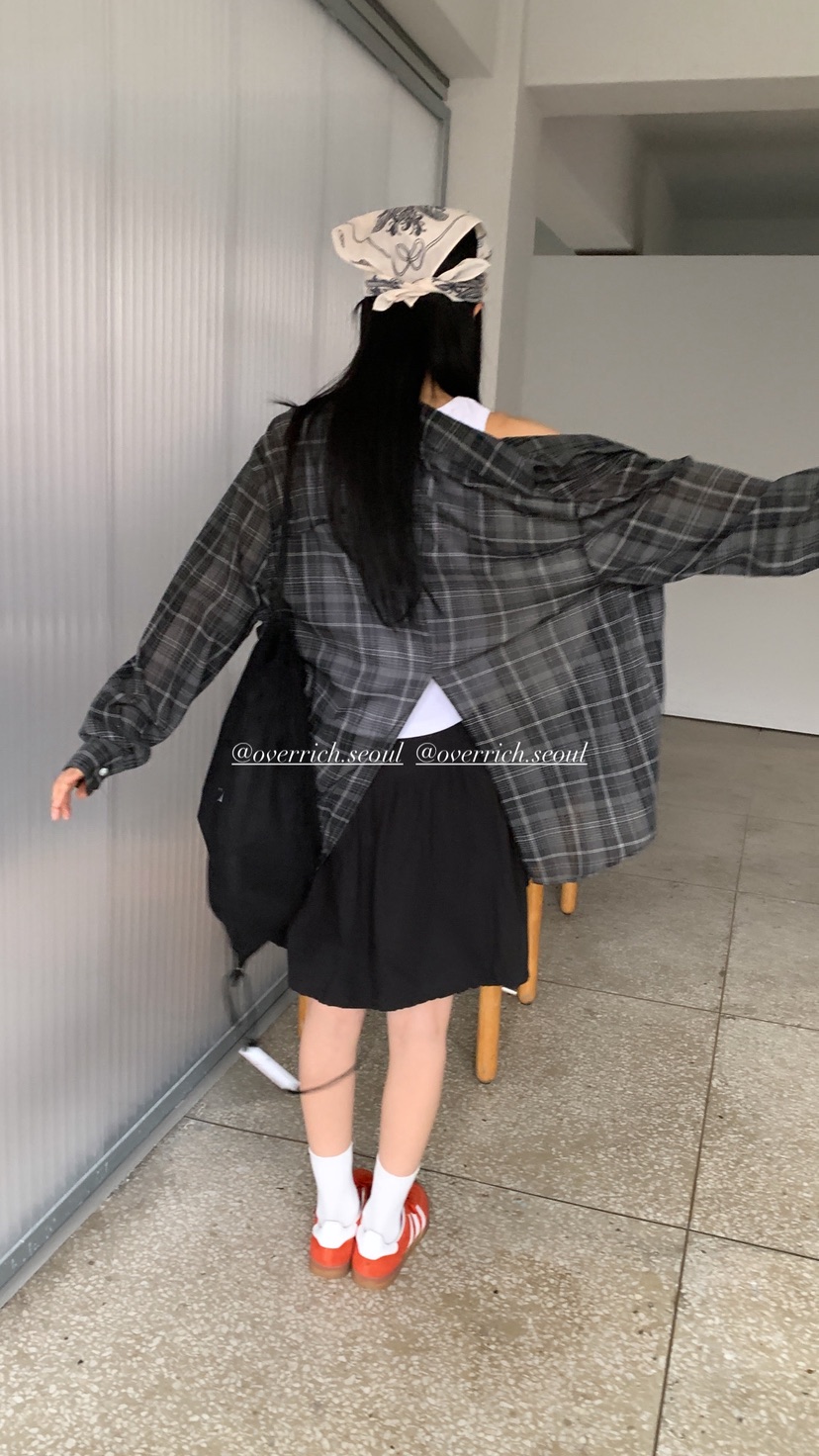 OVER RICH韓國代購女士新品休閑26春夏職業熱賣時尚短裙OVER RICH短裙