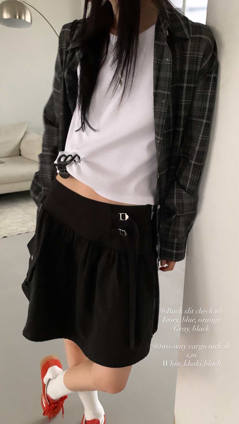 OVER RICH韓國代購女士新品休閑26春夏職業熱賣時尚短裙OVER RICH短裙