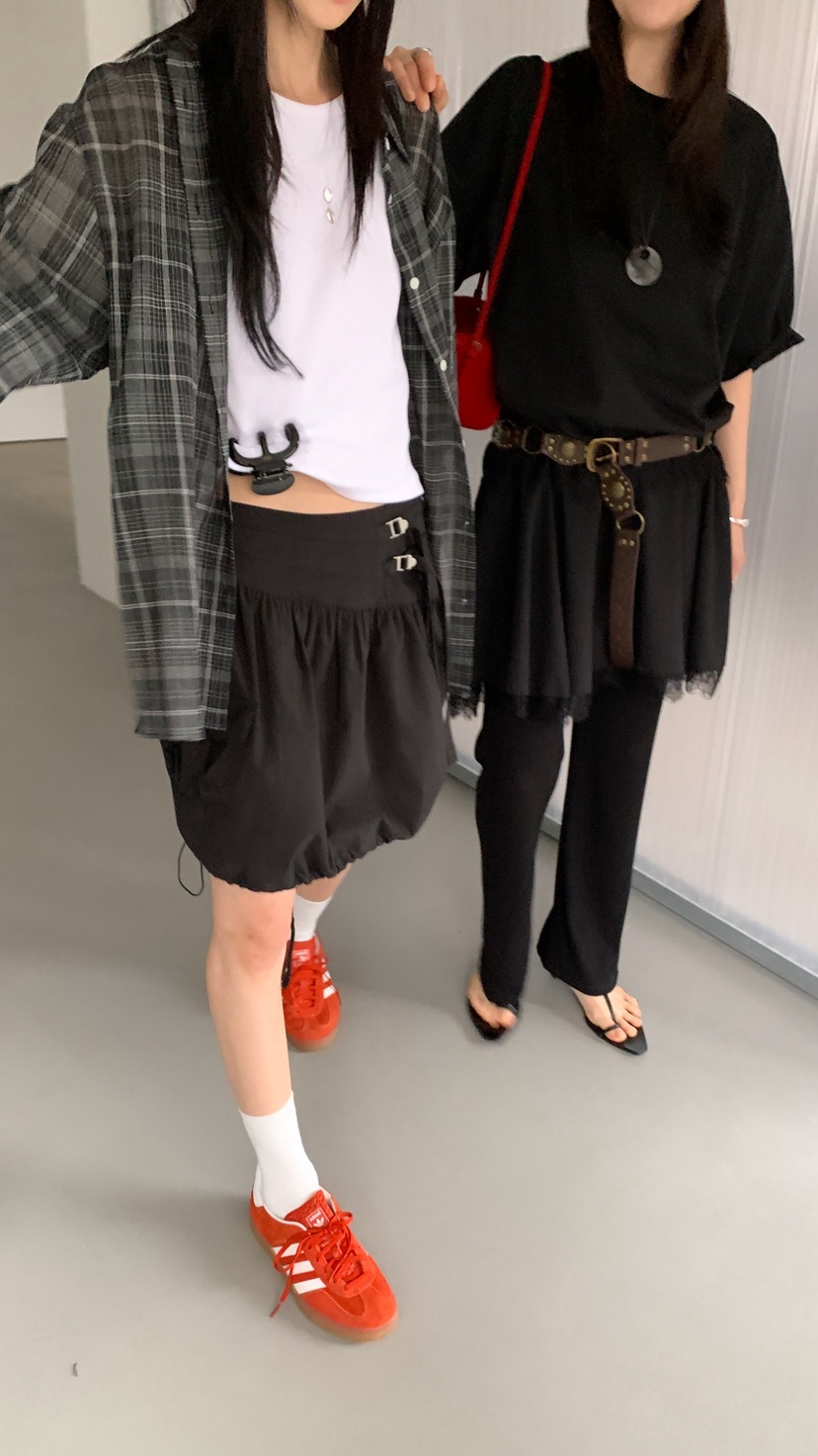 OVER RICH韓國代購女士新品休閑26春夏職業熱賣時尚短裙OVER RICH短裙