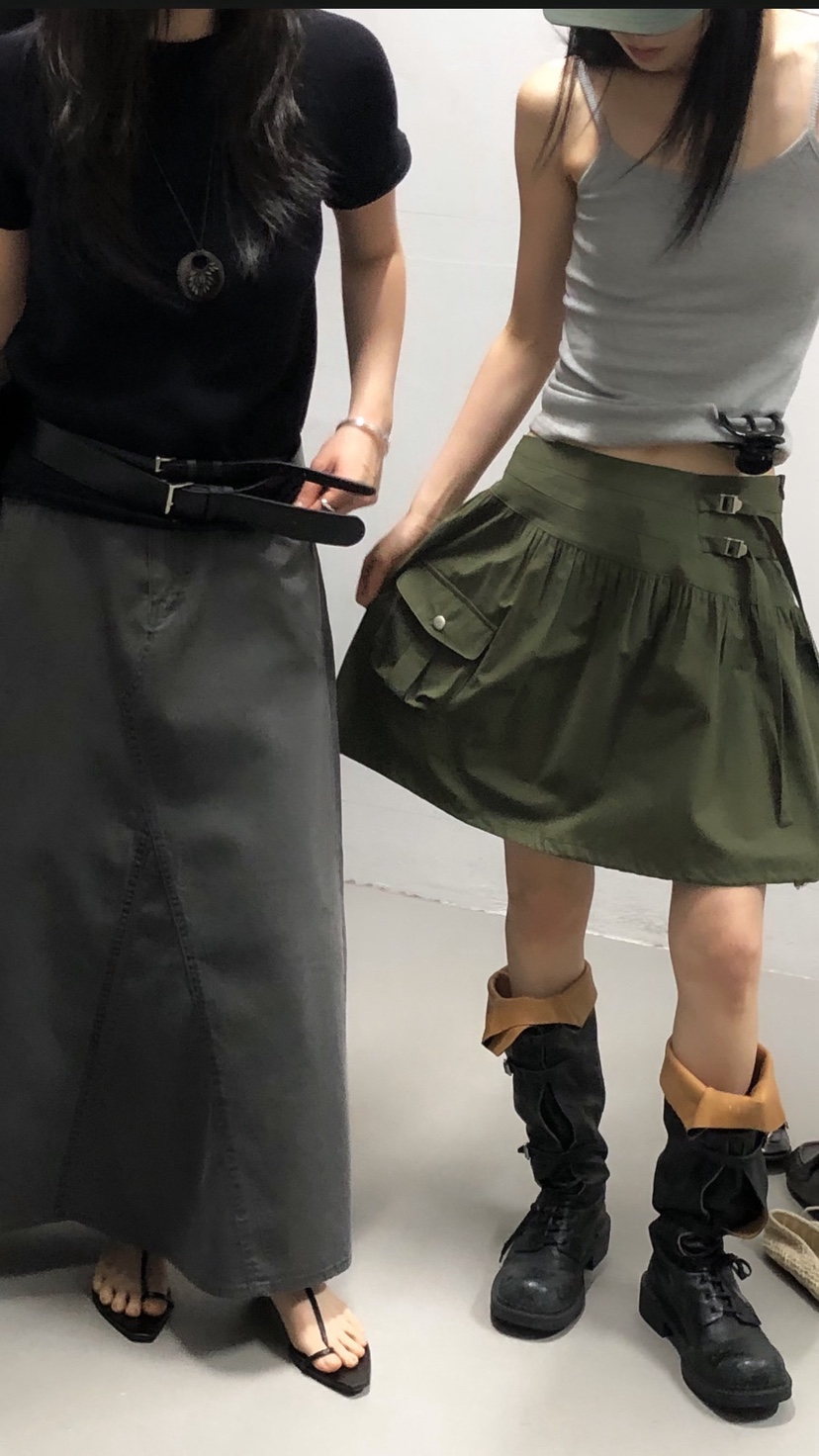 OVER RICH韓國代購女士新品休閑26春夏職業熱賣時尚短裙OVER RICH短裙