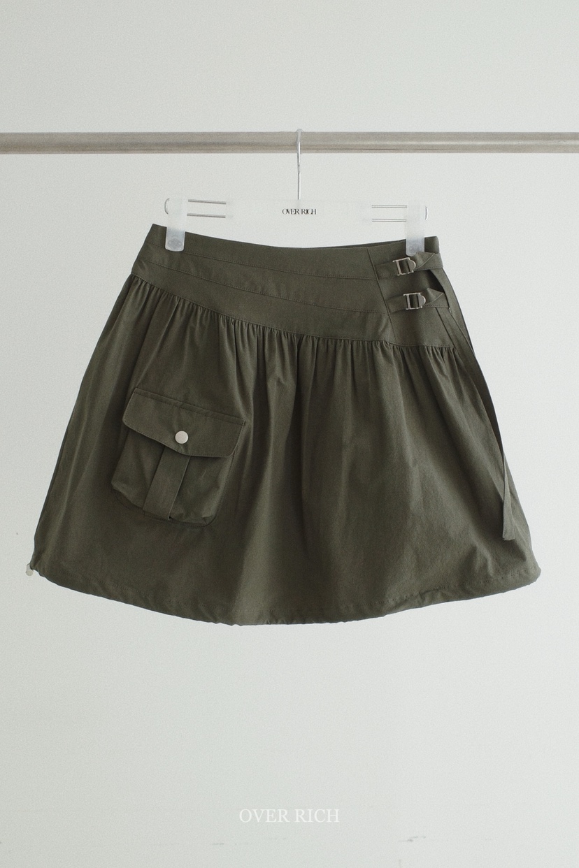 OVER RICH韓國代購女士新品休閑26春夏職業熱賣時尚短裙OVER RICH短裙圖色1