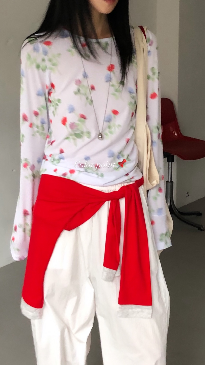 OVER RICH韓國東大門直郵女裝新款推薦26春夏熱賣長袖T恤OVER RICH長袖T恤