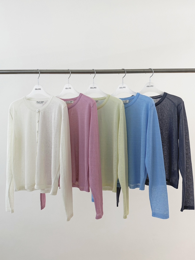 ERUME韓國東大門直郵女士新款熱賣職業推薦休閑針織衫亞麻布ERUME針織衫