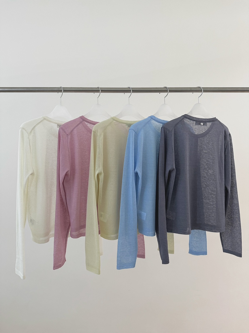 ERUME韓國東大門直郵女士新款熱賣職業推薦休閑針織衫亞麻布ERUME針織衫