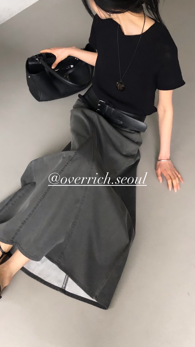 OVER RICH韓國東大門直郵女裝新款時尚26春夏人氣推薦長裙OVER RICH長裙