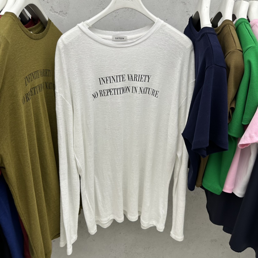 SIXTEEN韓國直郵實拍女士新款熱賣26春夏推薦職業長袖T恤SIXTEEN長袖T恤圖色1