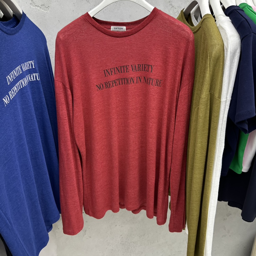 SIXTEEN韓國直郵實拍女士新款熱賣26春夏推薦職業長袖T恤SIXTEEN長袖T恤圖色3