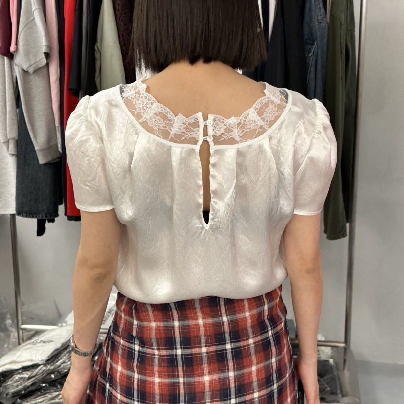 DOUBLE STANDARD/LE SMOKING/MAISONSTAFF韓國直郵女士新品休閑襯衫蕾絲衫MAISONSTAFF襯衫/蕾絲衫